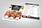 Half Fold Menu Mock-up