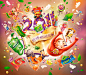 中国箭牌日历Chinese Wrigley Calendar插画---酷图编号73582