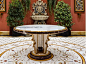 Classic style round marble table AVOLA | Table - Budri