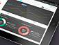 Flat UI info graphic Dasboard