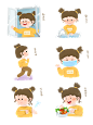 抗疫防疫元素插画女孩儿童宣传广告运动通风