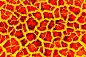 heat red cracked ground texture after eruption volcano