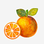 手绘切开的橙子高清素材 切开的橙子 卡通橙子 卡通水果 背景装饰 食物 免抠png 设计图片 免费下载