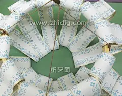 元宵节简易折纸吊饰灯笼制作方法手工DIY教程 - 纸艺网