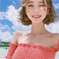 头像美女短发_百度图片搜索
