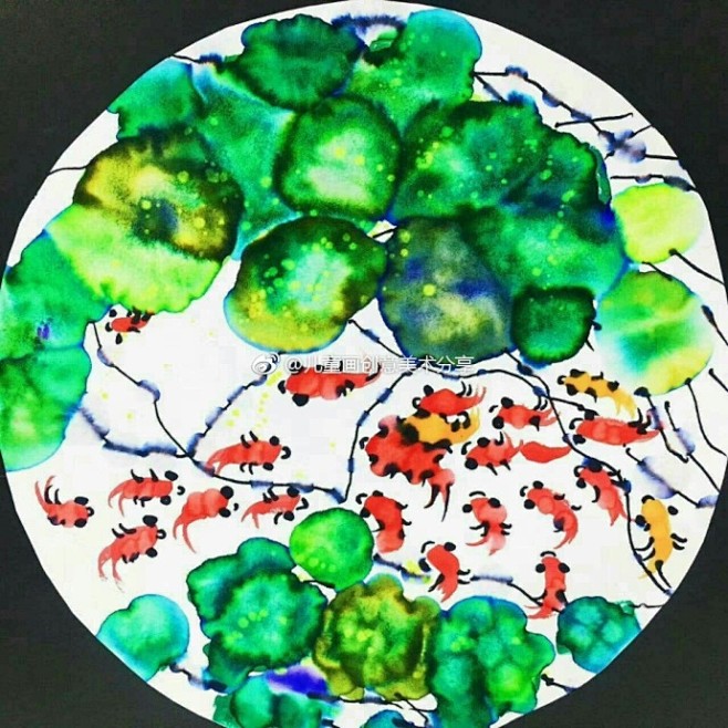 一天一点创意灵感。#儿童画##创意儿童美...