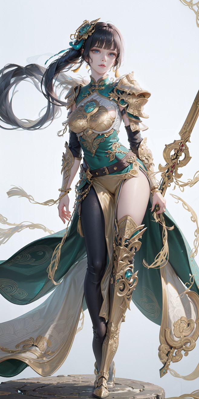 Female Warrior in Ha...