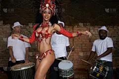 女人,音乐,高潮,活力,肖像,拉美音乐,旅游嘉年华,亮片,做