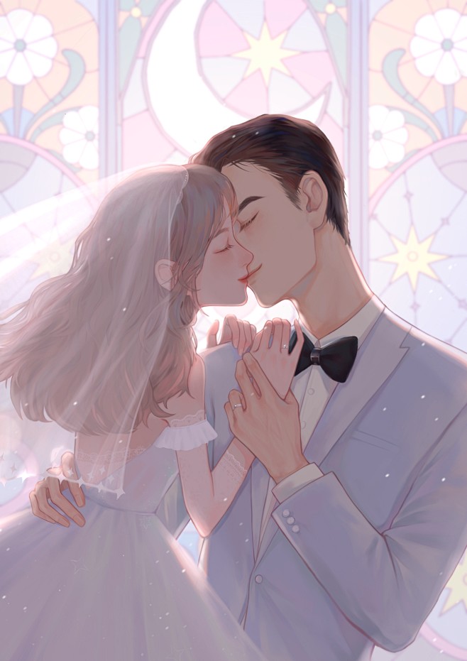 广播剧如果月亮不抱你海报蓝篮子插画师作品涂鸦王国gracgcom