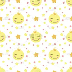 月亮,矢量,可爱的,式样,婴儿,庆生会,尿布,就寝时间,公主,贺卡