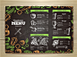 A2257矢量黑板粉笔蔬菜蘑菇素食菜单海报价目表模板 AI设计素材-淘宝网