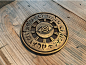 Indiana Jones Drink Coaster by Atskerp : A drink coaster based on the Maraglyphics of Indiana Jones Adventure ride at Disneyland.
Print or paint brown. Finish off with some gold rub n' buff. Enjoy!