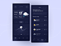 Weather app weather app designer ux ui concept design