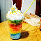❀ Match foodie ❀：韩国Jeonju Hanok Village热门的Rainbow Ocean 一杯4000韩元 看着都好诱人~