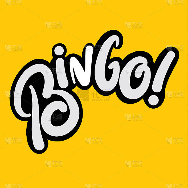 Bingo矢量字母的背景。