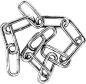 链条 镀铬金属材质 酸性物质 不规则高清PNG免抠图FW_Chromatic_20