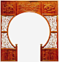 古典雕花月亮门高清素材 古典 家具 底纹 月亮门 木质 免抠png 设计图片 免费下载