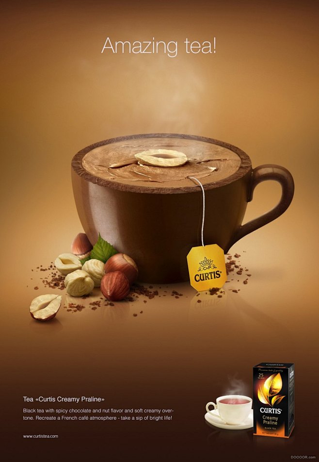 真正美味水果茶系列创意海报设计-Catz...