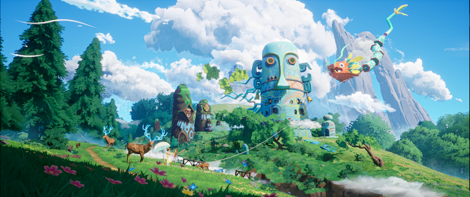 【虚幻5】UE5风格化场景练习《流星原之上》