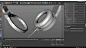 C4D 镭射耳机建模Octane渲染教程 3D模型 