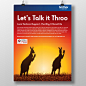 Let's Talk it Throo : An ad concept for Brother International Australian office, emphasising their company's local Product Support team