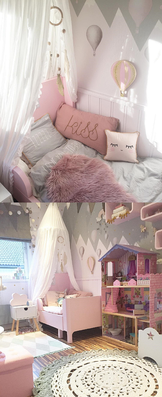 生个女儿然后给她布置一间粉色公主房。