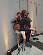 Photo by Hyejeong Shin on June 27, 2024. May be an image of 2 people, miniskirt and text.