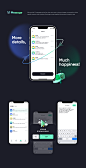 3D app Chat design designer ios mobile service social ux