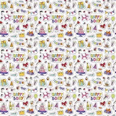 生日快乐无缝模式向量