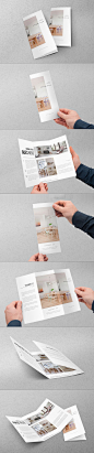 Minimal Interior Design Trifold. Download here: http://graphicriver.net/item/minimal-interior-design-trifold/8989296?ref=abradesign #design #brochure #trifold:: 