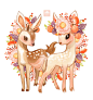 The Fawn Siblings by ethe