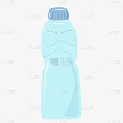 装水的有盖子的瓶子。