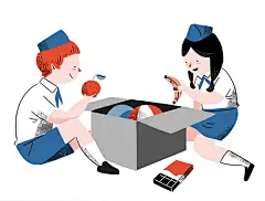 西班牙插画师SandradelaPrada有很强的手绘感肌理感，色彩明快~ : 插画师作品有点水彩又有些油画棒的感觉，有着清晰可见的肌理感和线条，配色很漂亮，充满童真~​