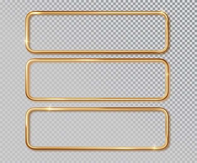 Free vector gold fra...