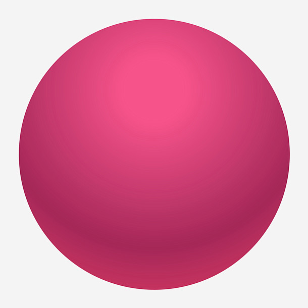 创意质感粉色球体