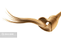心形棕色发结,Brown hair knot in shape of heart, isolated on white background - 图虫创意-全球领先正版素材库-Adobe Stock中国独家合作伙伴