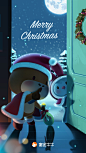 圣诞节；插画；吉祥物；loading页