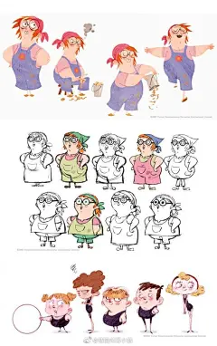 【绘画素材集】分享一组角色练习参考，多去观察其元素的运用和人物特征和动态的提炼哟！ form pins #插画周绘打卡# #灵感的诞生# ​​​​