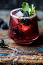 Blackberry Bourbon Smash | halfbakedharvest.com - yummy! One Tbs honey is plenty