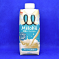 a carton of milk on a blue background