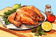 新鲜肉类写实风美食插画矢量素材