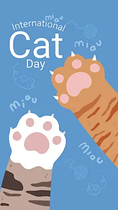 矢量可爱猫咪插画（2）