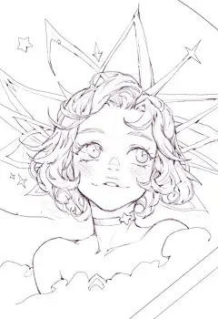 插画师 morry 一组画稿&lt;br/&gt;twi：MorryEvans