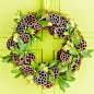 Use Lotus Pods to Add Detail to Christmas Wreaths | ~)( Door Decor )(~