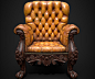 Leather Armchair, ketan kale : Prop study of a leather chair.
Highpoly + Lowpoly model created in 3ds Max.
texture created in substance painter.