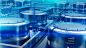 Oil production : Graphics for the film about the company producing oil
