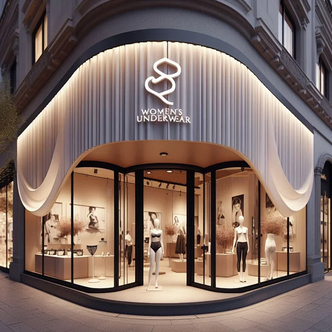 Outdoor model store shop Fashion design-花瓣网