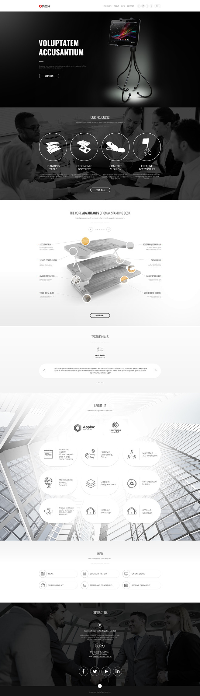 OMAX web design