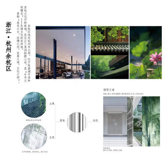 杭州沁澜雅轩（示范区） 概念分析 杭州历史文化深厚，繁华中不失江南水乡的韵味。文化符号与自然山水激起我们很多的空间氛围想象：烟雨之中，梧桐叶 ...