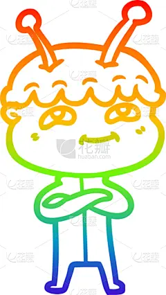 山,彩虹,铅笔画,卡通,快乐,可爱的,男人,太空,图像,艺术